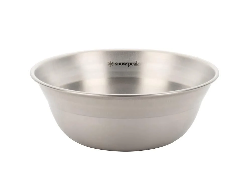 Snow Peak Tableware Bowl Small, TW-030, Stainless Steel, Lightweight for Camping Everyday Use, Made in Japan, Lifetime Product Guarantee,Medium