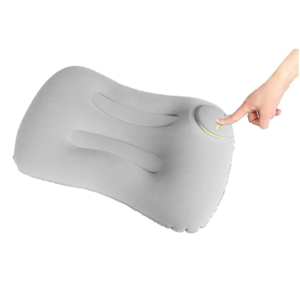 PGAKLTG Compression Inflatable Camping Pillow, Camping Inflatable Pillow, Hiking Pillow, Backpack Pillow, Camping Pillow for Sleeping (Gray)