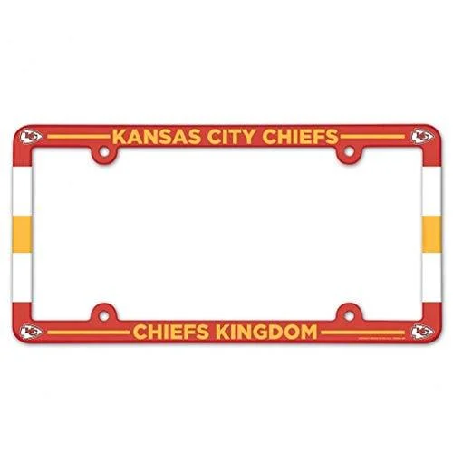 NFL Kansas City Chiefs License Plate Frame Team Color One Size - Wincraft