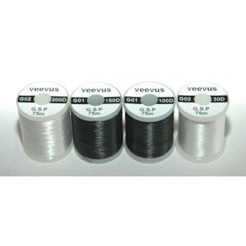 Veevus GSP Thread - Fly Tying Black 200 Denier