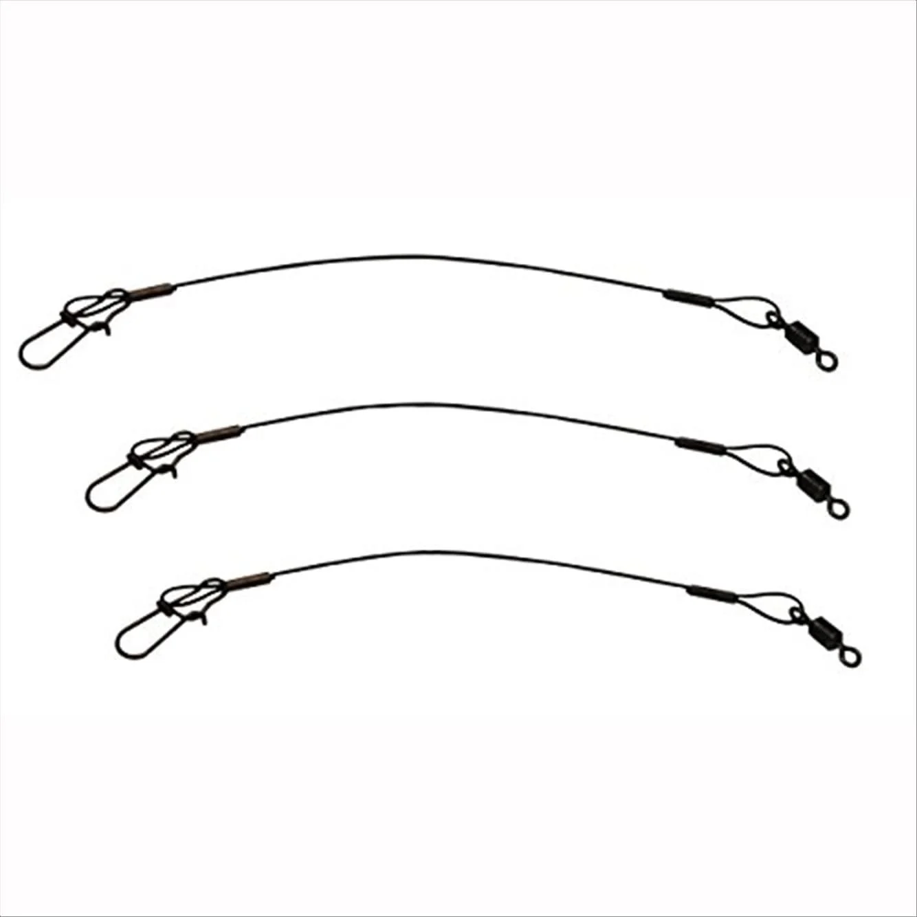 Eagle Claw 08012-003 12-Inch Steel Leader 20#, Black, 3-Pack
