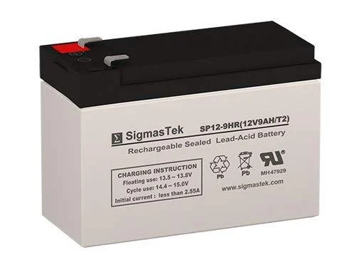 SigmasTek Sunnyway SW1275-F2 Amp Replacement Battery - 12 Volt 9 AH F2 Terminal