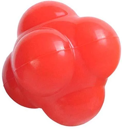 Reaction Ball Field Training Ball and Agility Trainer by Hexagonal Ball Reflex Speed Training Equipment Set Fast Speed Agility Hand Eye Baseball Basketball Boxing Soccer Football Exercise Coordinati - Ai Hang