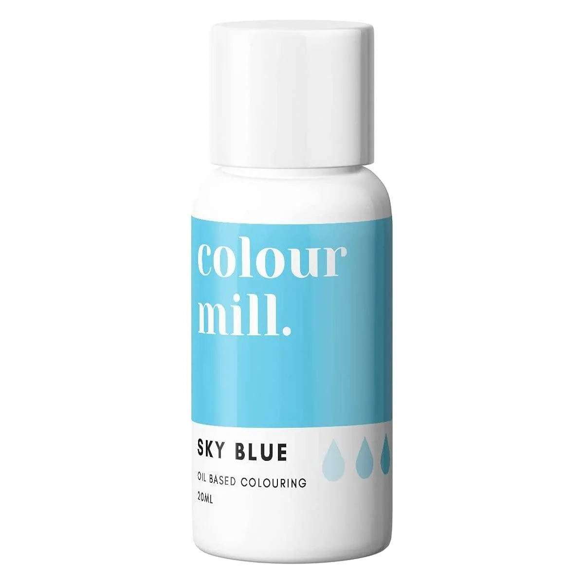 Colour Mill Oil Based Next Genertion Edible Food Paint Colouring for Buttercream Fondant Sugarpaste Icing and Chocolate - Sky Blue 20ml