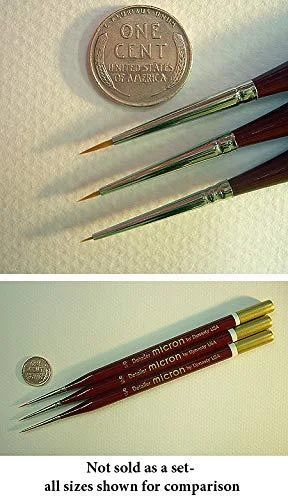 Micron Mini Art Brush- Round Detailer Size 15/0 (one brush)