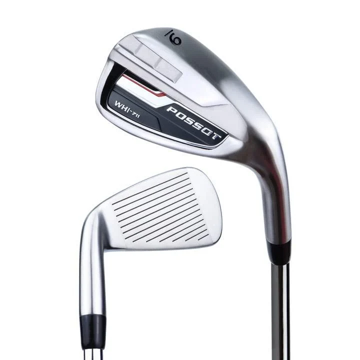 POSSOT Golf Irons Individual, Golf Iron Set for Men (5,6,7,8,9,PW,AW,SW) Right Handed with Regular Flex Steel Shaft, WHI-711 9 Iron Single