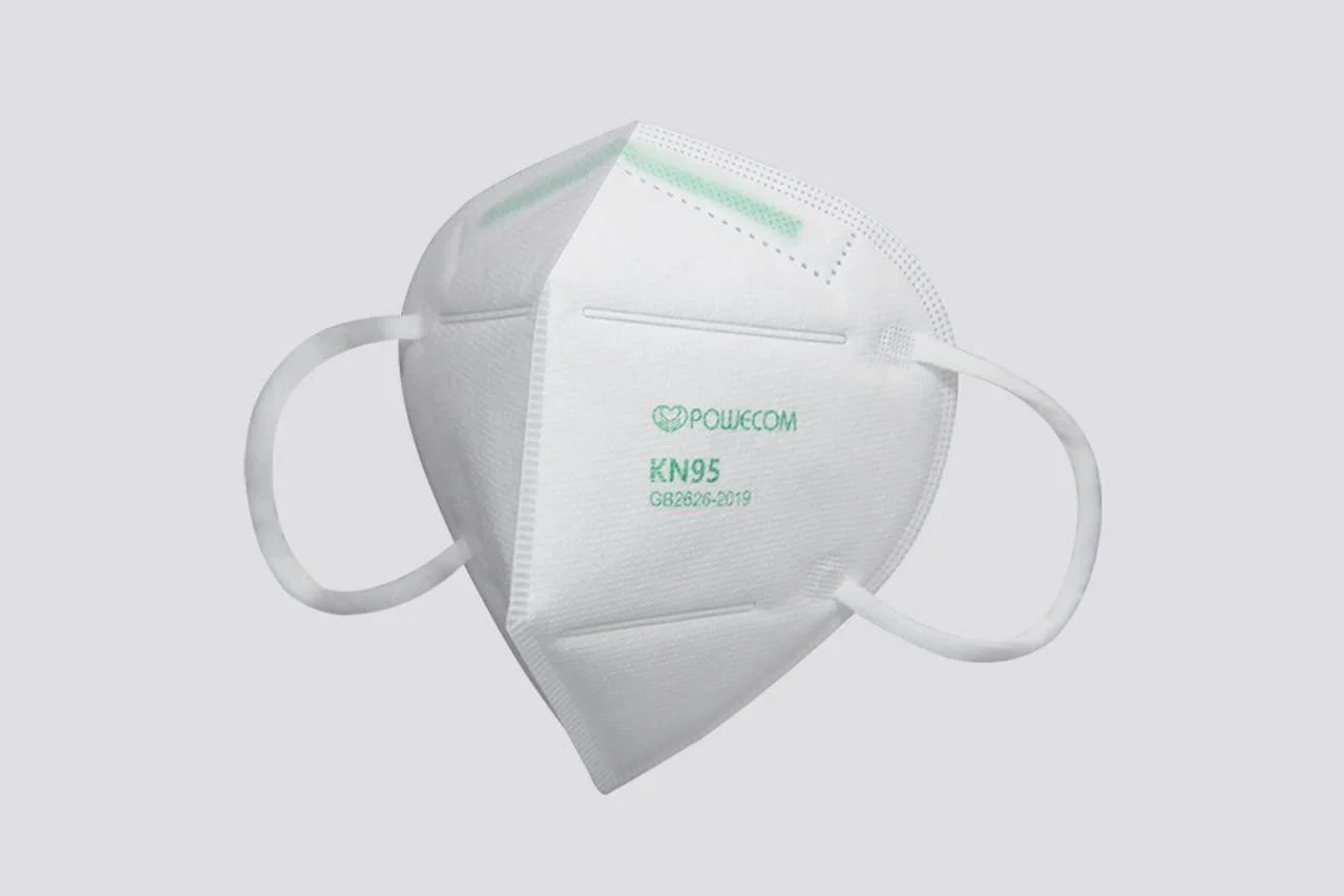 POWECOM KN95 Face Mask for Adults with Filtration 95%, Comfortable Ear Loops and Lightweight Design, 10-Pack