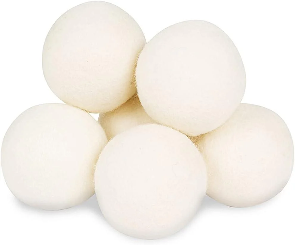 UTIZ Wool Dryer Balls - Handmade 6-Pack - XL Premium Natural Fabric Softener- Wool Balls Replaces Dryer Sheets - Wool Balls for Dryer - Laundry Balls for Dryer 8CM Diameter Pack of 6