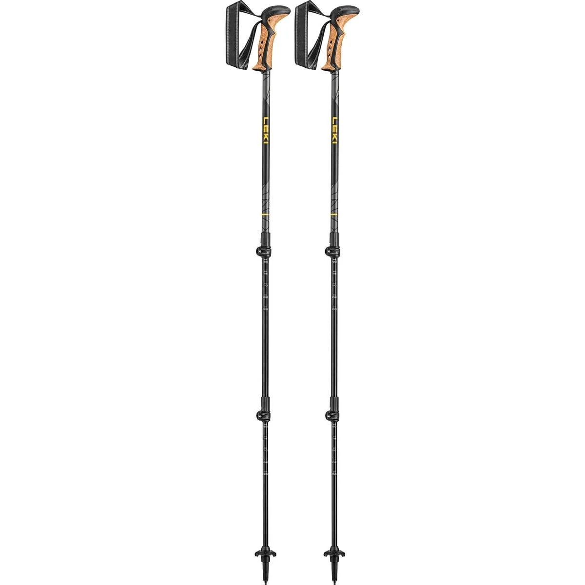 LEKI Khumbu Lite poles mango-dark anthracite-black 100 - 135 cm