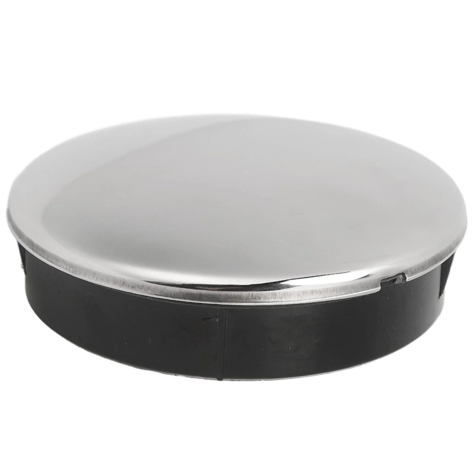 Boat Steering Wheel Center Cap Marine Steering Wheel Center Cover 2.5in/6.35cm 316 Stainless Steel ABS Snap in Boat Accessory for Yachts - Acouto
