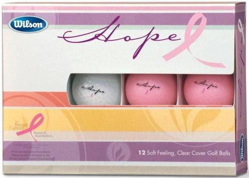 Wilson Hope Golf Ball - Pack of 12 12 Ball Pack Pink, Clear