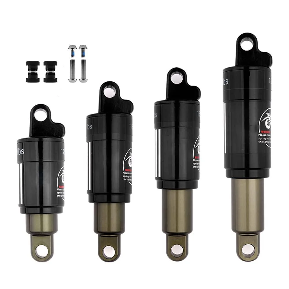 JFOYH Bicycle Coil Shock Suspension Bike Rear Shock Absorber 125mm/150mm/165mm/185mm x 750/850/1000LBS for MTB/E-Bike/Scooter 150mm/750lbs