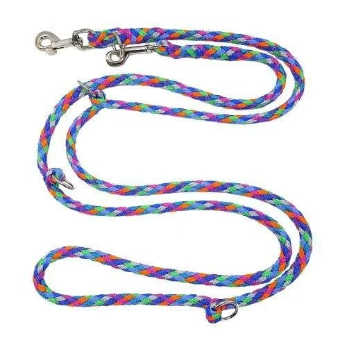 Dogeline Double leash Practice line for medium dogs up to 45 kg over 39 colors very stable (3.50 m Florida) 3.50 m 7 pastel colors Florida - elropet