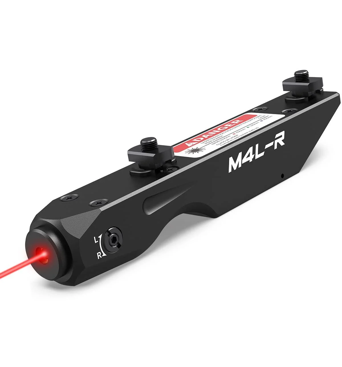 Votatu M4L-R Red Laser Sight Compatible with M-Lok Rail Surface, Ultra Low-Profile Tactical Rifle Compact Red Dot Beam with Strobe Function Magnetic Rechargeable