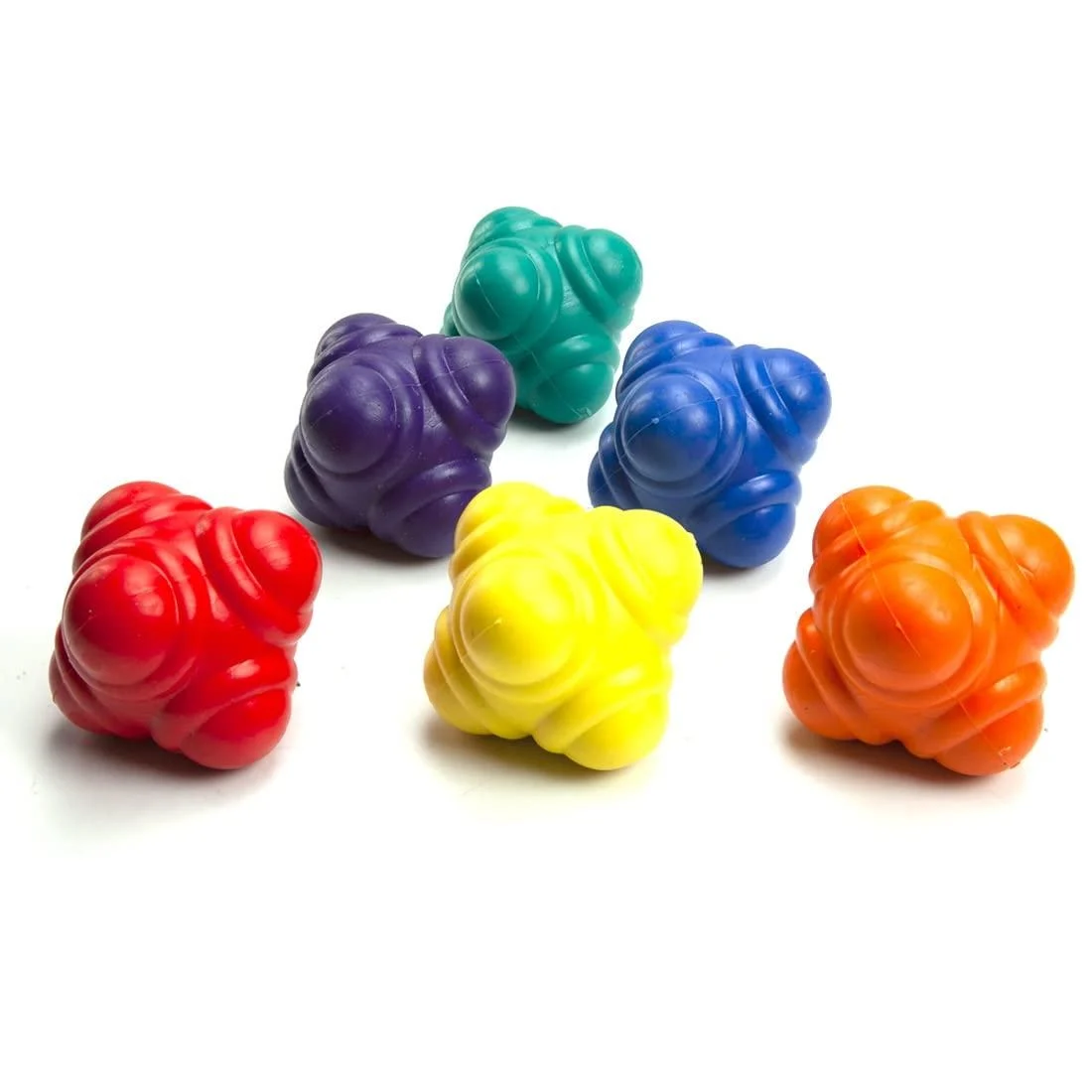GSI Bounce Reaction Balls for Agility Reflex and Coordination Training (72 mm) 6 Pack