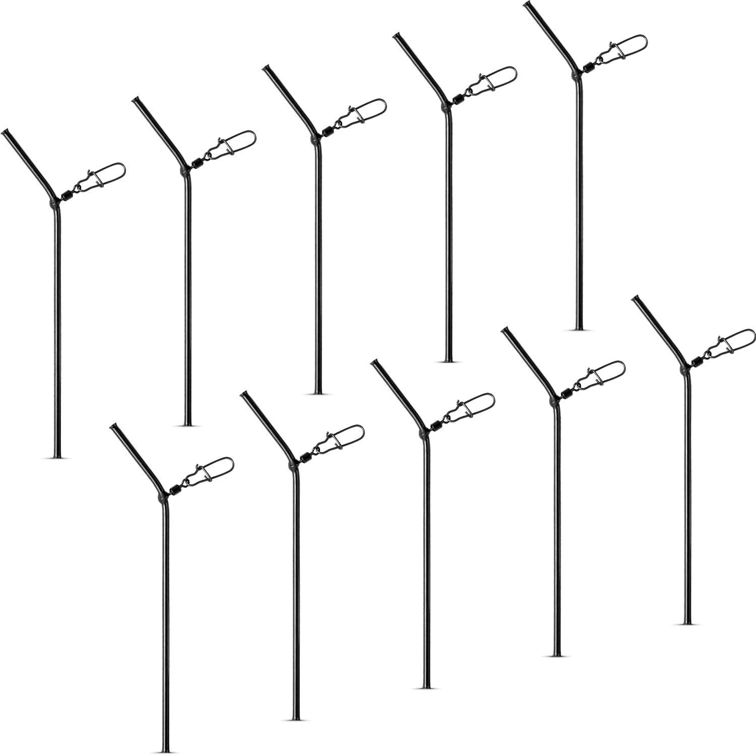 AMZFISHING NEW 10x anti -tangle boom made of metal |Fishing spacers |Feeder accessories |Carp accessories |Leaving tube |Fishing accessories |Feeder fishing |Fishing basket fishing C: 50mm