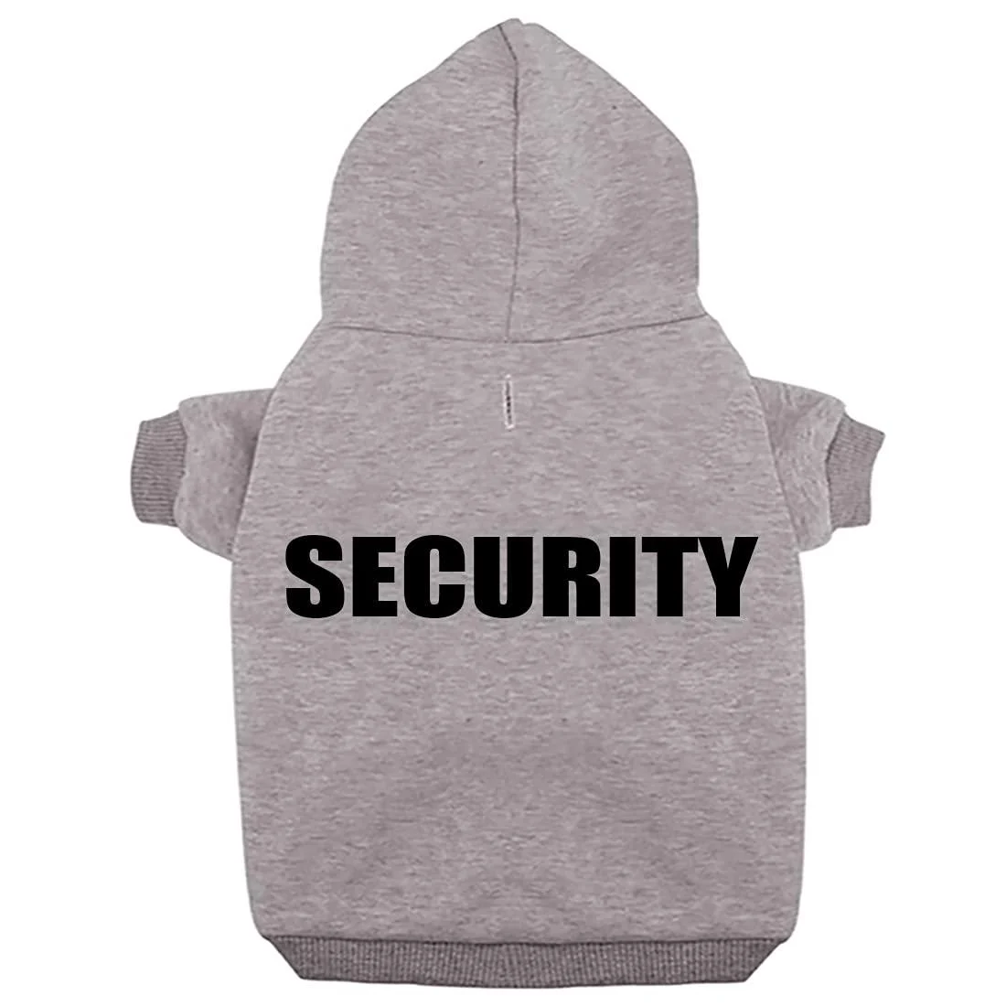Izefia dog hooded sweater security rdc pet clothing dog shirt warmer sweater cotton cotton jacket coat small dog medium dog (gray l) l gray