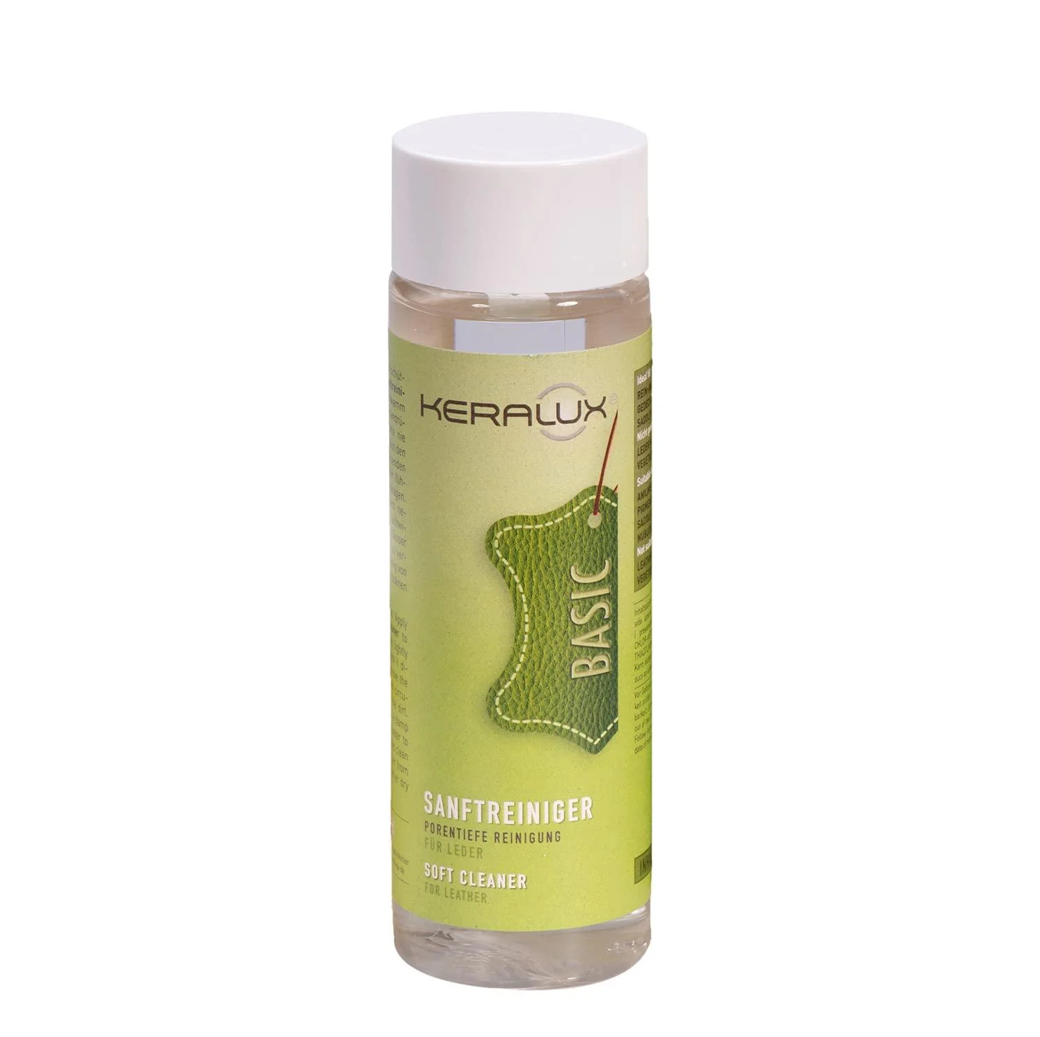 KERALUX gentle cleaner for leather 200 ml. Cleans light everyday dirt even for sensitive leather types