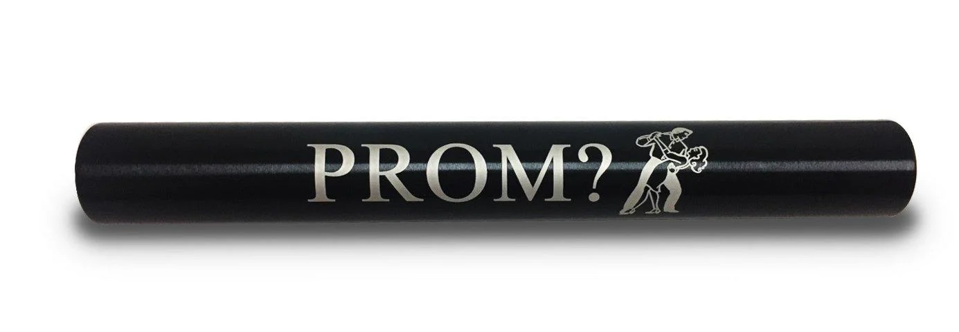 PROM Prom High school dance Custom Black Aluminum Track and Field Relay Baton Personalized Gift - Hat Shark