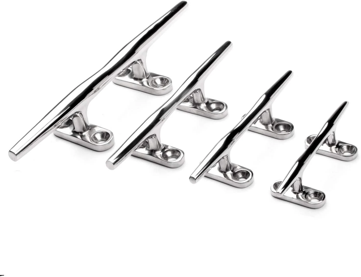 MIZUGIWA Boat Cleat Stainless Steel Marine Dock Cleat Open Base,4 inch,5 inch,6 inch,8 inch 4 INCH - 4PCS