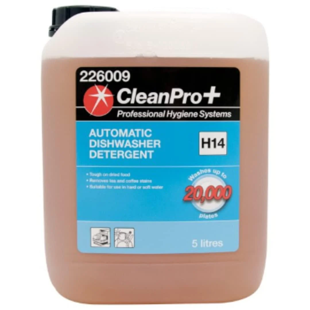 CleanPro+ Automatic Dishwasher Detergent H14 5 Litres x 1 Dishwasher Detergent 5-1