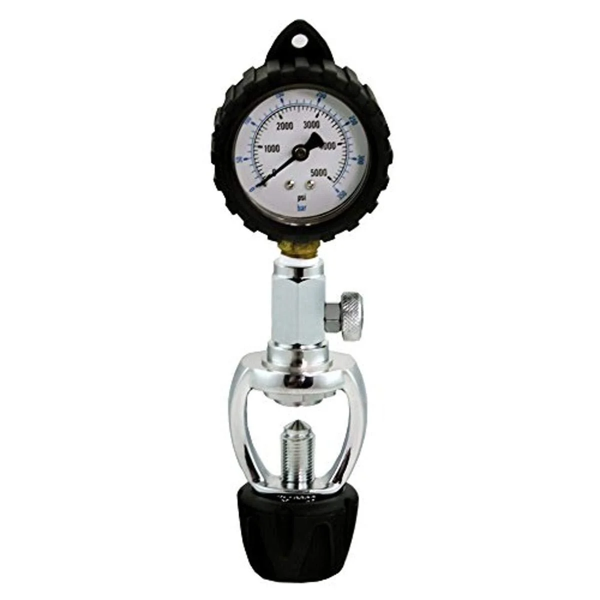 Air Tank Pressure Checker for Scuba Diving of pressure: 5000psi (350bar) Yoke - Promate