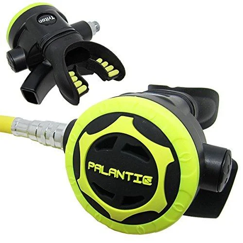 Scuba Choice Palantic AS206 Black/Yellow Second Stage Regulator Octopus with 36" 350PSI Hose