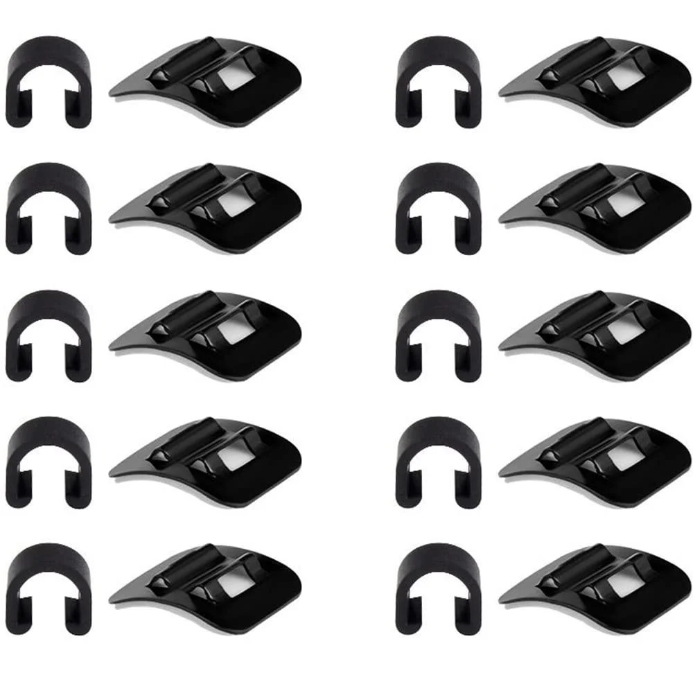 WDHHNP Bike Cable Guide,Bike C-Clips Clamps Housing Hose Guide,Bicycle Cable Clips for MTB Road Bike Brake Derailleur Shift Cables.