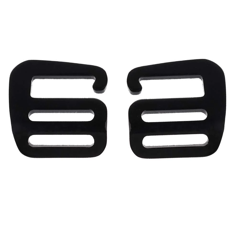 Keproving Adjustable 25mm Buckles for Webbing Slide Buckles Aluminium G Hook for Backpack Luggage Strap Webbing (1 Pair)