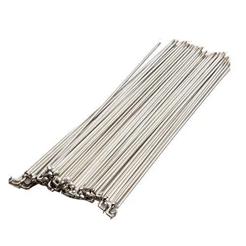 BaveL 36pcs Stainless Steel Spokes Mountain Bike Spokes MTB 258mm-269mm W/Nipples 260