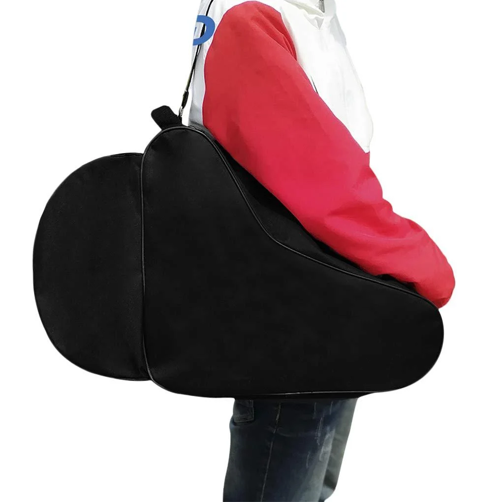 GREUS Ice Skate Bag Skate Storage Bag Inline Skating Shoulder Bag Sports Skate Carrier Carry Bag Backpack Shoes Pouch Organizer for Kids Adult Adult size - 23.6 x 9.4 x 14.5