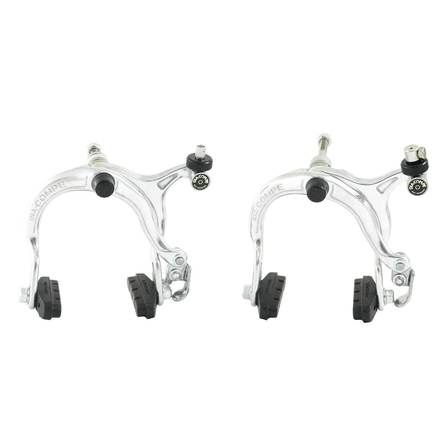 Dia Compe 883QL Reverse Pull Brake Set (F+R) for Old School BMX, Silver, DP2520-FR