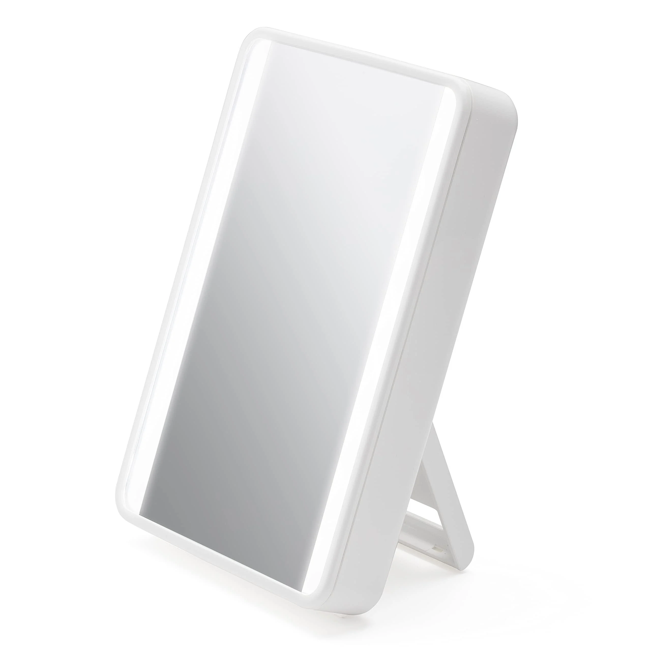iHome Beauty Portable Makeup Mirror with Bluetooth Speaker 6 X 8 LED Distortion Free Mirror Perfect for Travel Up to 20 Hours on a Single Charge