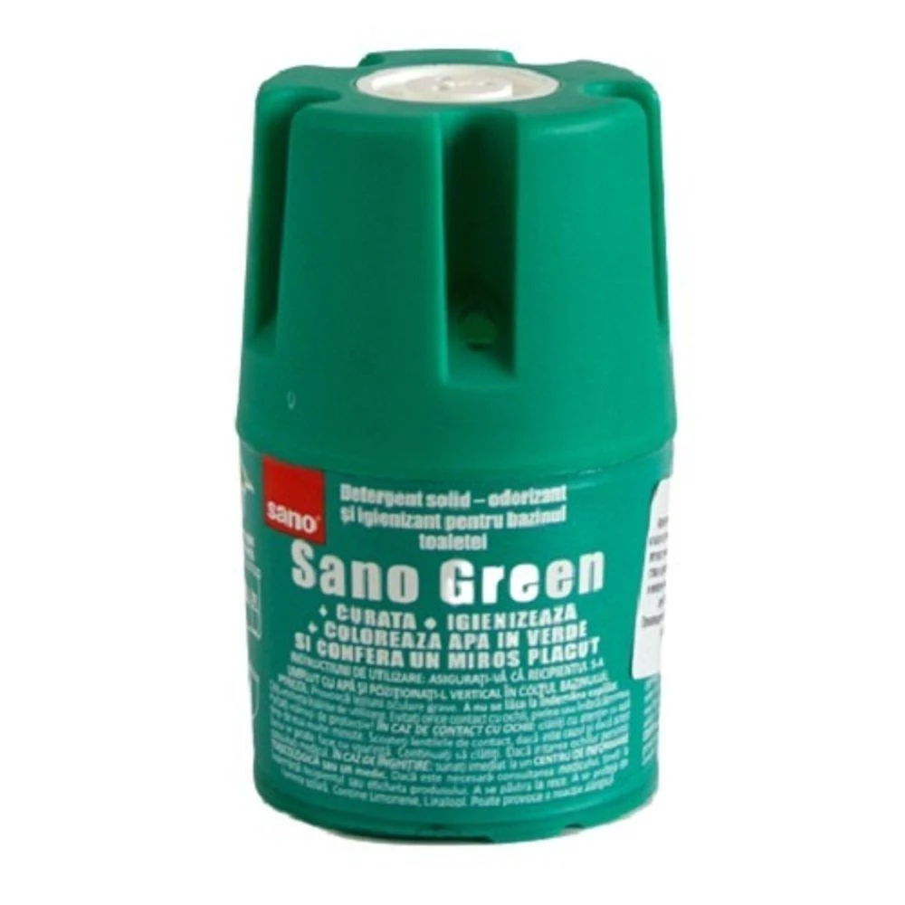Sano Green Water Toilet Bowl Cleaner Long Lasting Air Freshener WC Tablet Pack of 1 1 Count (Pack of 1)