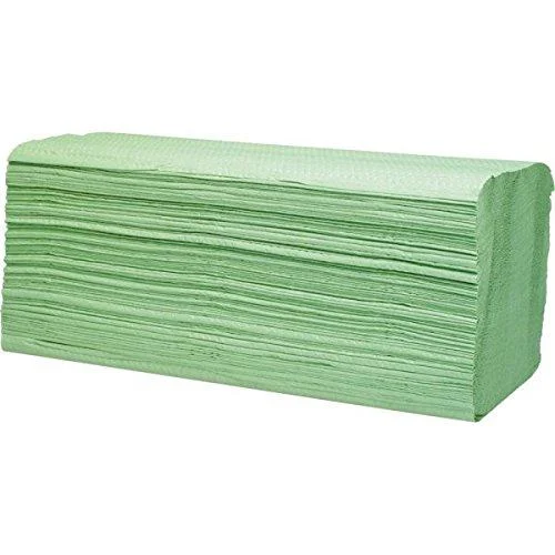 Fall-Samed paper towels cell fabric 2-layer ZZ-fold green 25 x 23 cm 1600 sheet towel paper folding towels paper towels 25 x 23 cm green