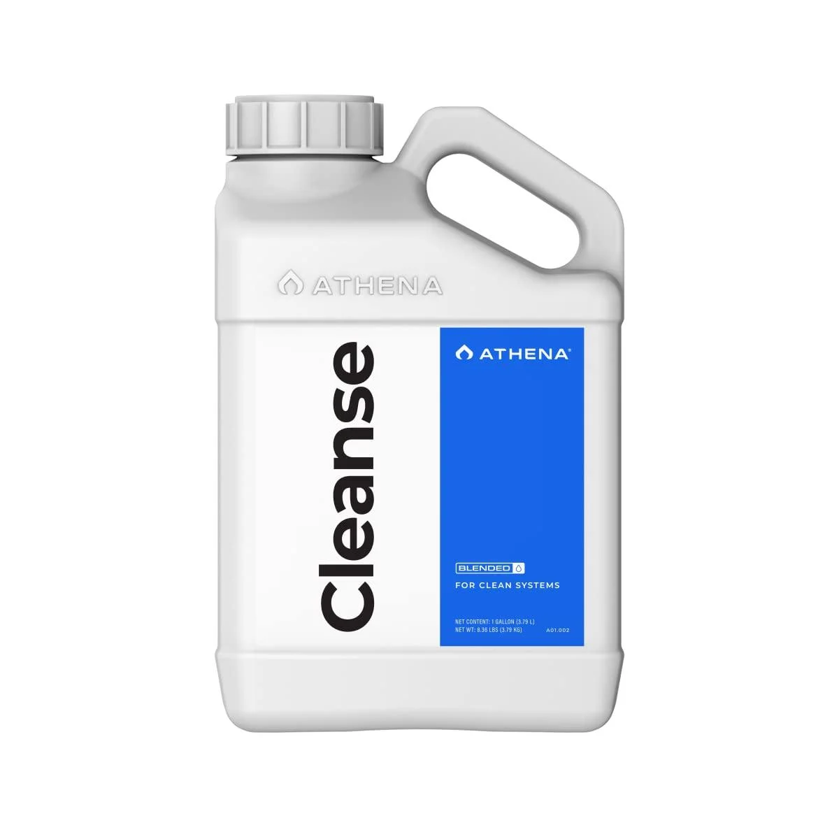 Athena Cleanse (1 Gallon) - Descaler for Hydroponic Irrigation Systems Removes Mineral buildup Prevents Dripper Clogging Non-Toxic & Plant-Safe