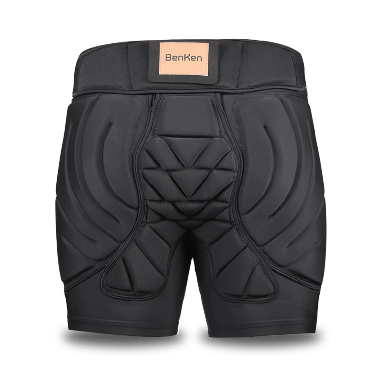 Benken ski protection trousers padded pants for women and men 3D protection hip-litter protection breathable shockproof for snowboarding skating padded short pants