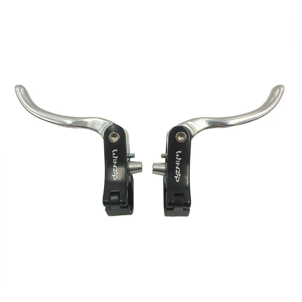 UPANBIKE Bike Addtional Brake Lever Set Aluminum Alloy 22.2mm 23.8mm for Road Bike 22.2mm Black+Silver