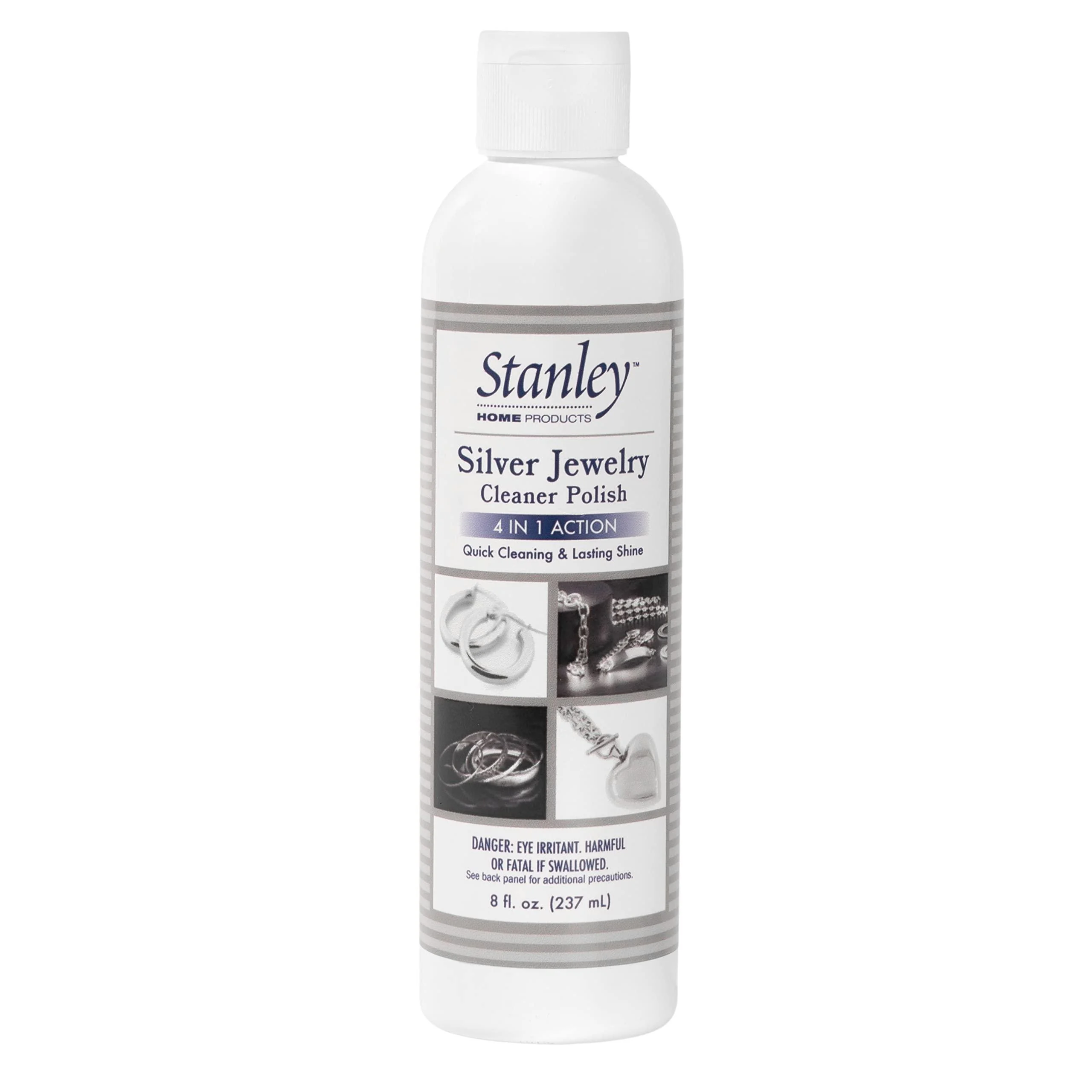 STANLEY HOME PRODUCTS Silver Jewelry Cleaner Polish - 4-in-1 Formula Cleans and Protects Silver and Sterling Jewelry and More Helps Prevent Tarnish Plus Long Lasting Shine