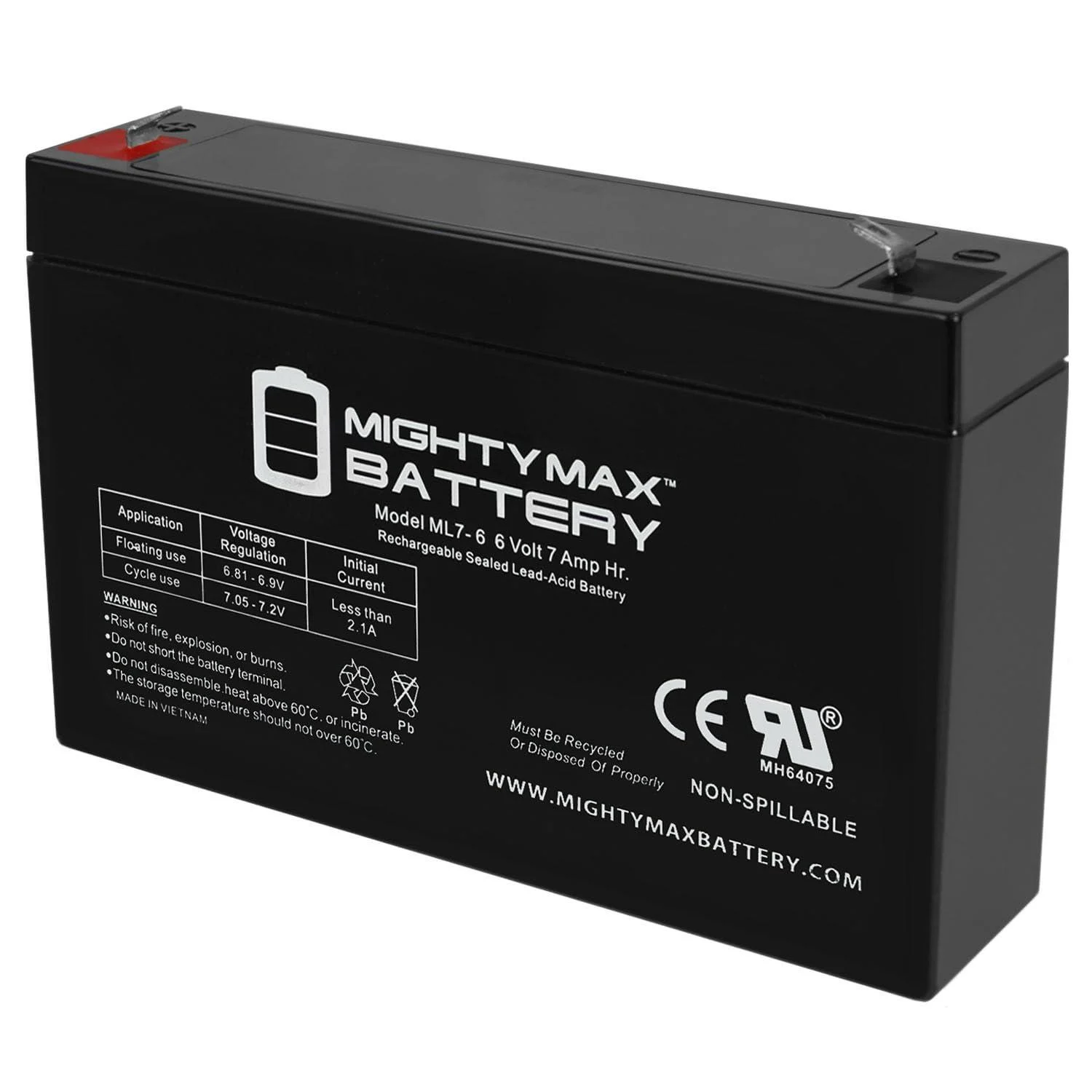 Mighty Max Battery 6V 7Ah SLA Battery Replacement for Toyo 3FM7