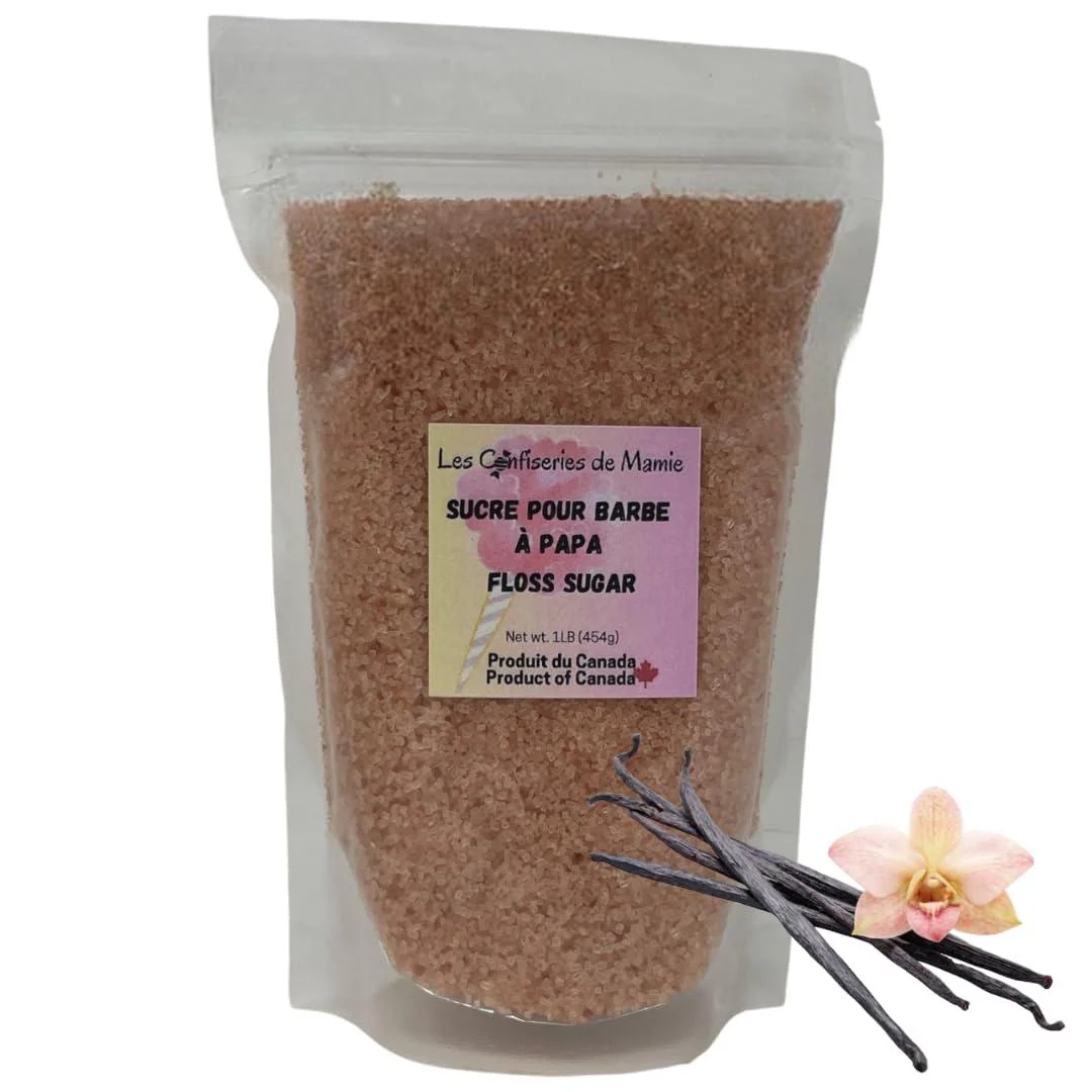 Floss Sugar/Sucre pour barbe papa (Pink vanila/Vanille rose) - Les Confiseries de Mamie