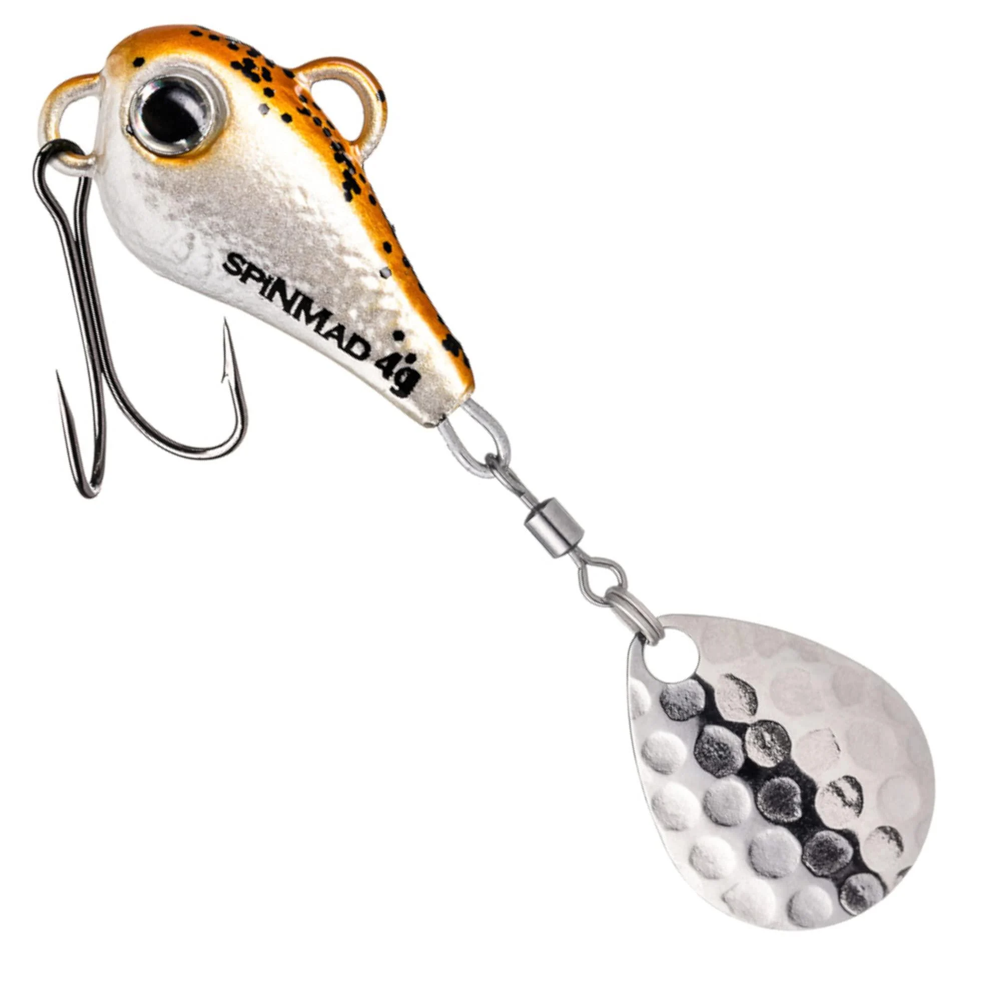 SpinMad 4g Lead Head Spinner - Jig Spinner Whisky