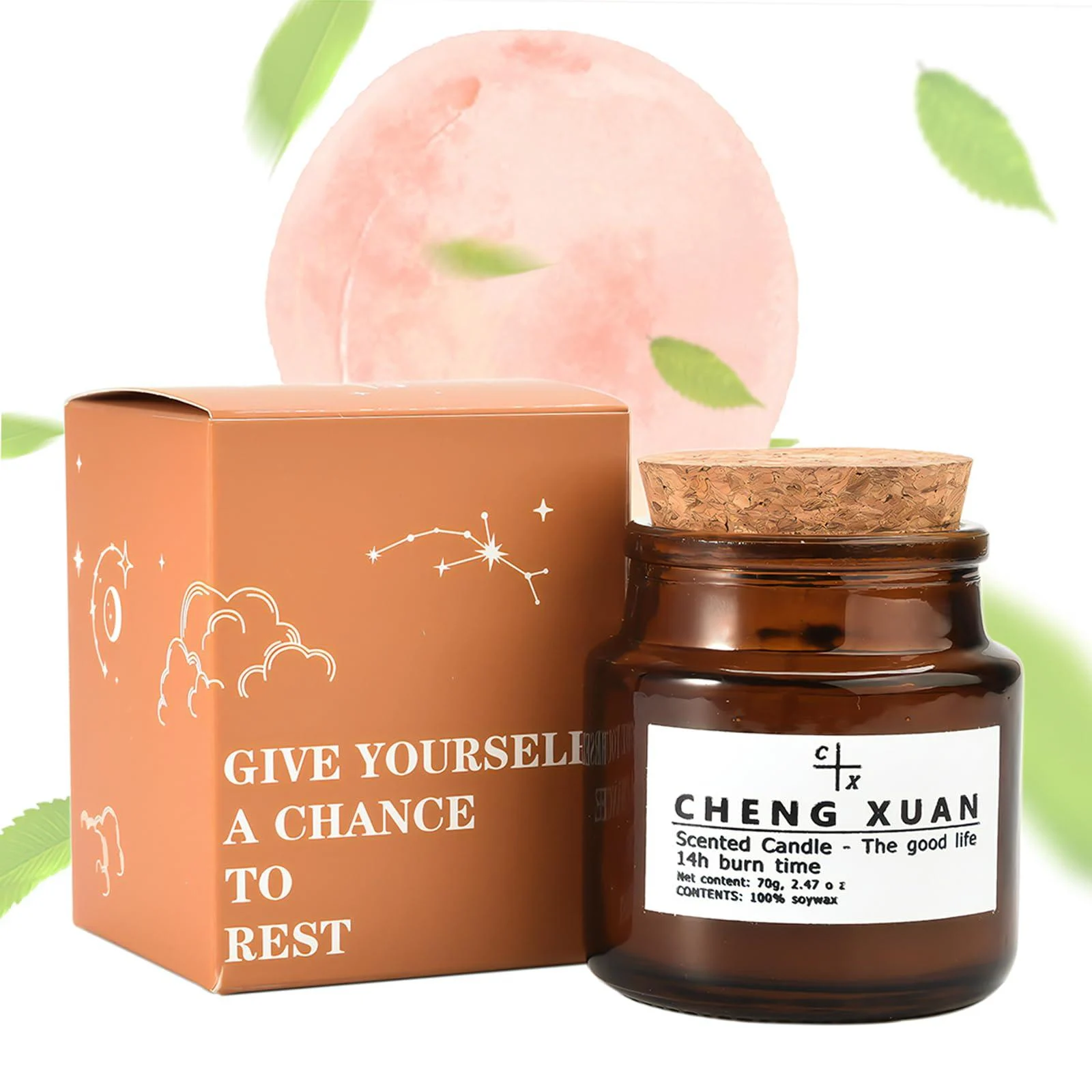 Scented Candles Gifts for Women Soy Candles for Home Scented Candle Aromatherapy Candles 7oz 100% Natural Soy Wax Candles 60H Burn Jar Candles Scented Clearance Birthday Gifts Unique Candles Oolong - Caelusi