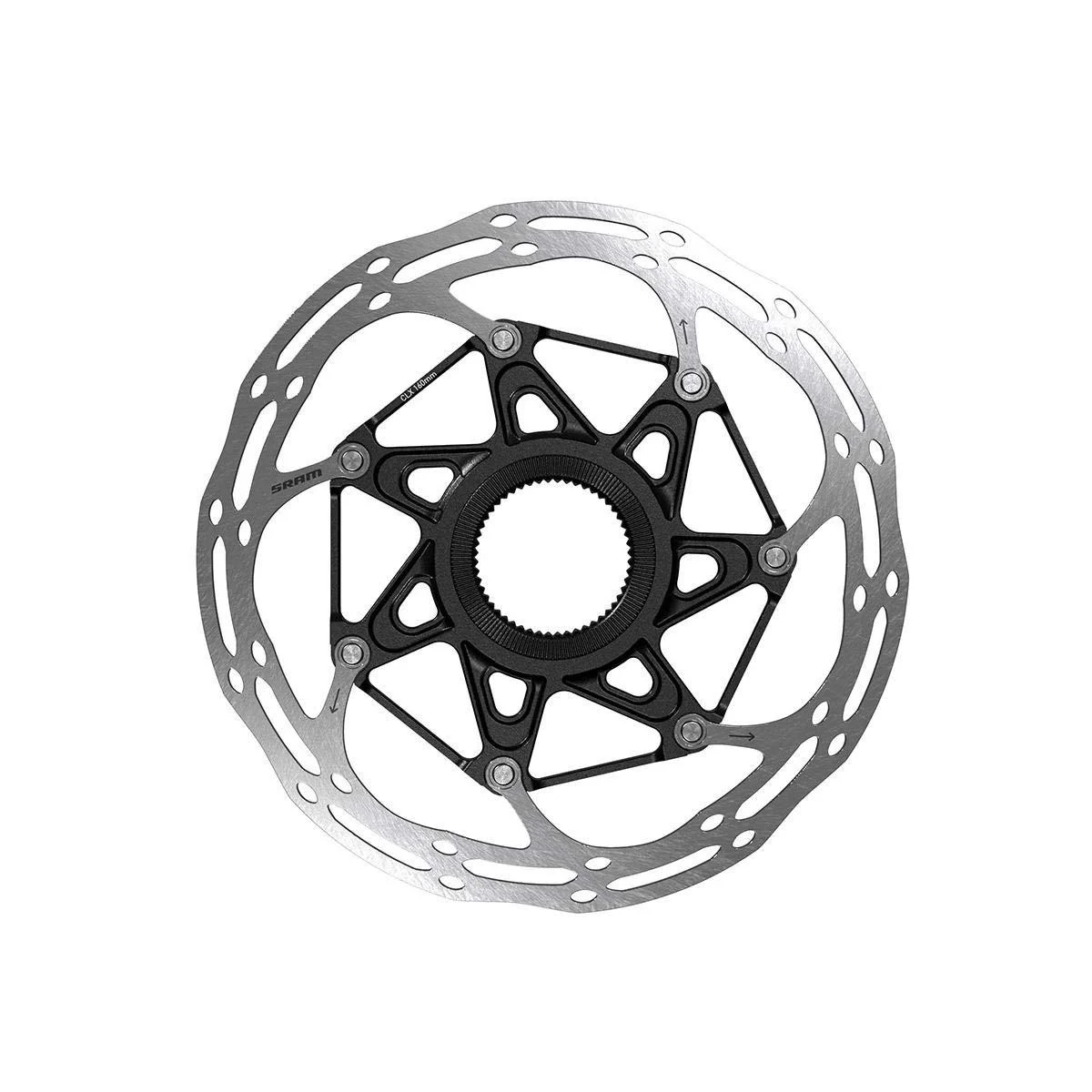 SRAM Rotor Centerline 2 Piece Centerlock Rounded 160mm Black