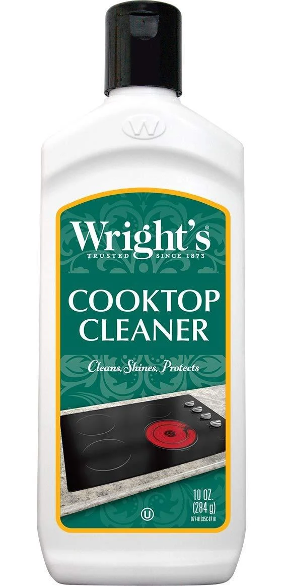 Wright's Cooktop Cleaner - Cleans and Protects Glass/Ceramic Smooth Top Ranges with its gentle formula - 10 Oz.