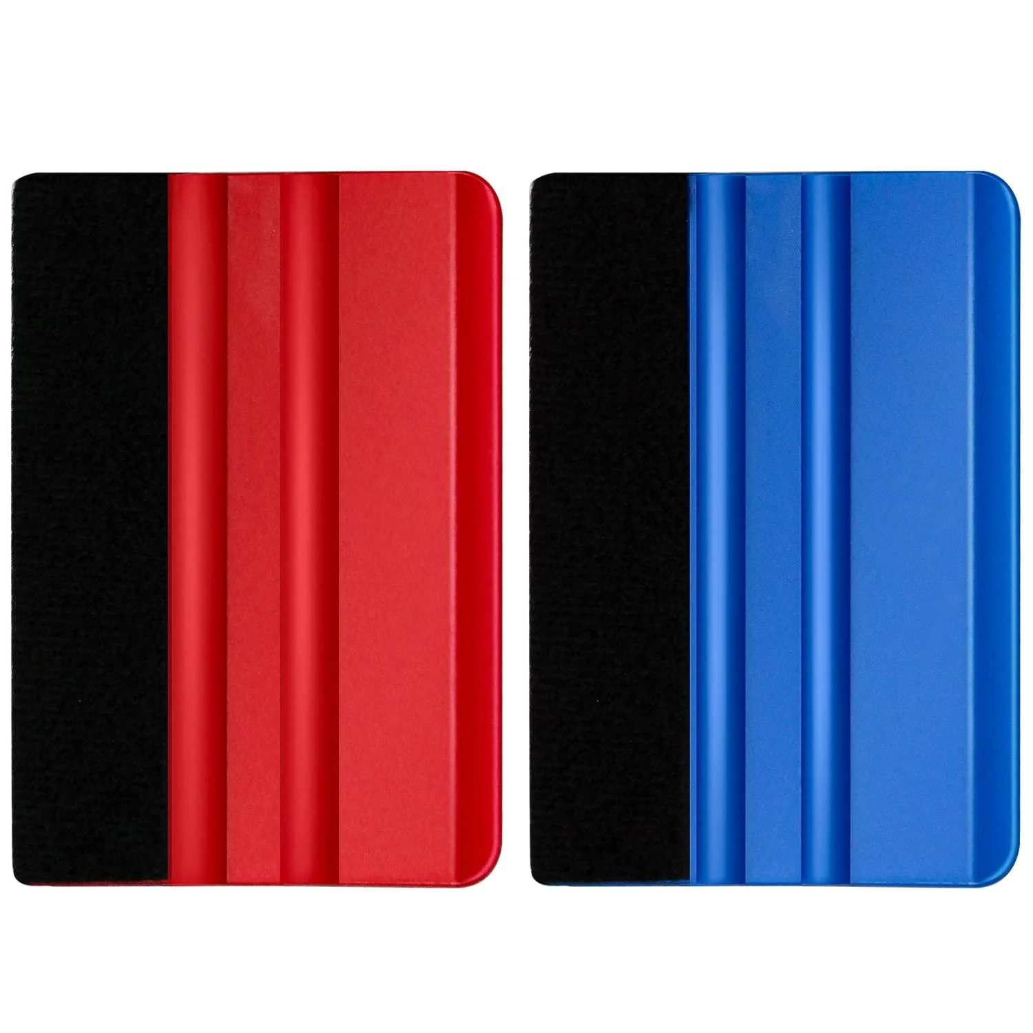2 Pcs Felt Edge Squeegee Wallpaper Smoothing Tool Vinyl Scraper Tool Car Squeegee Decal for Wall Decals Paint Protection Film Car Wraps Wallpaper Pasting - Arbootjin