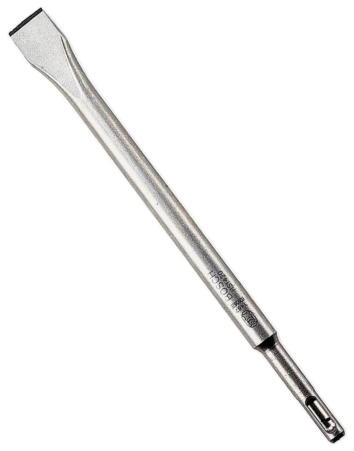 BOSCH 1618600010 3/4-Inch X 10-Inch Chisel (HS1420) Silver SDS-Plus Flat Chisel 3/4 Inch