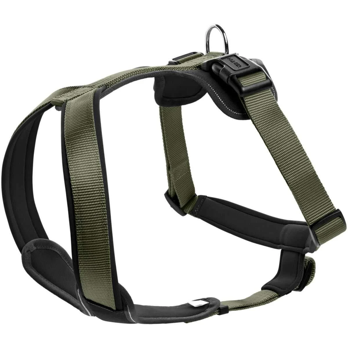 HUNTER NEOPRENE dog harness nylon padded with neoprene M2 60 - 76 cm olive/black olive/black 60 - 76 cm