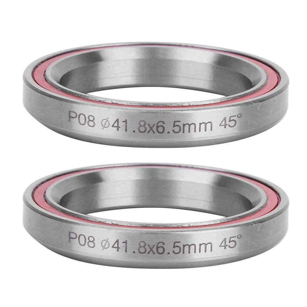 Keenso Headset Bearings, 2Pcs Lightweight BMX Headset Bearings Durable 1.6 * 1.2 * 0.3inch * 45 41.8MM Race Cycling Headset Bearing Bicycle Headset