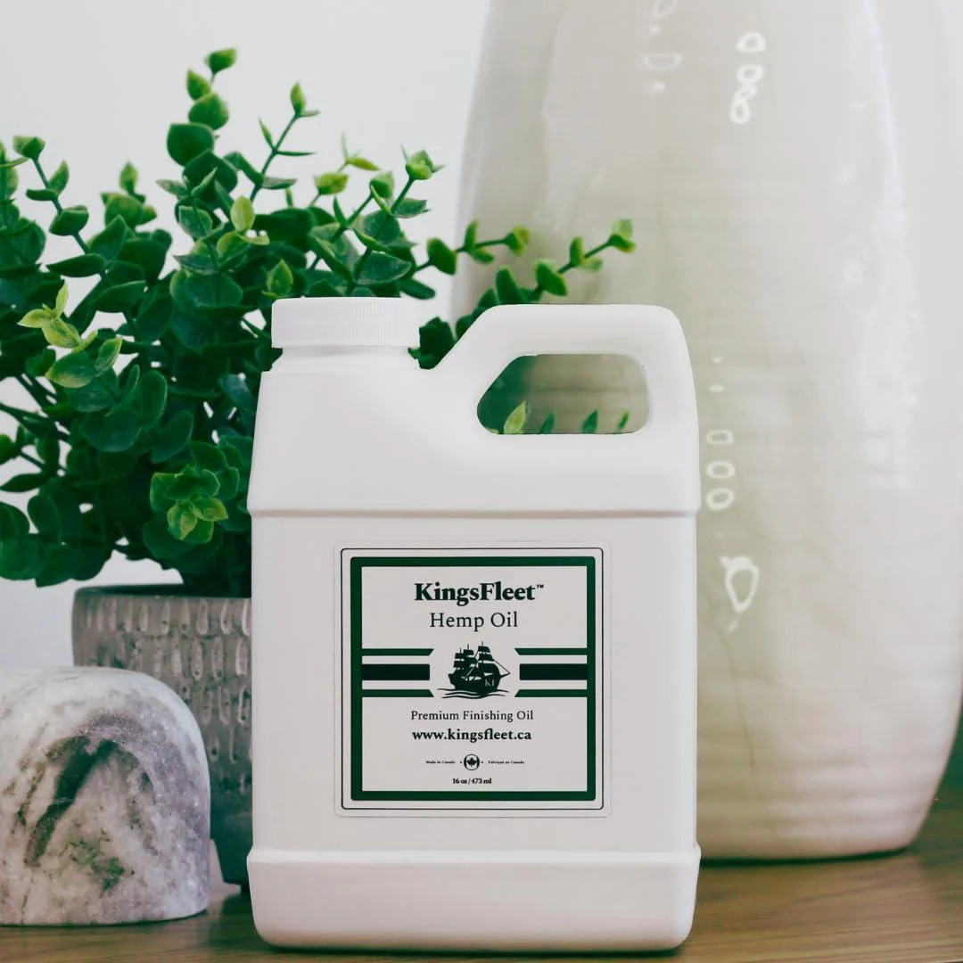 KingsFleet - Hemp Oil | 16oz | Canadian Made | Organic Finishing Oil for Wood | All Natural Alternative! | Restore Protect and Maintain! 16 oz /473 ml